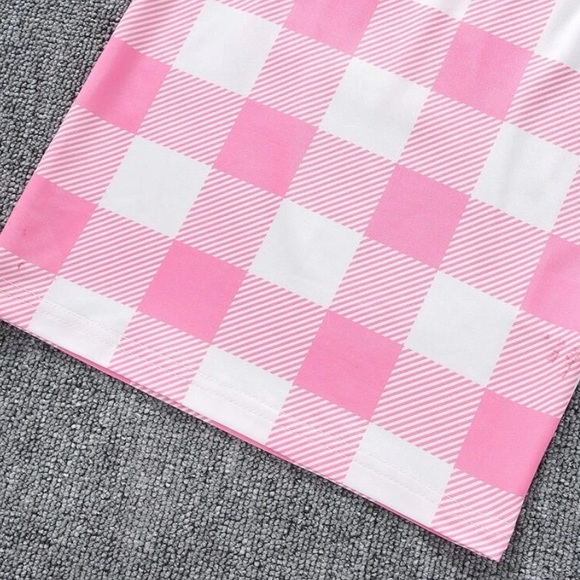 NWT little girls size 7/8 pink & white dress - Picture 3 of 7